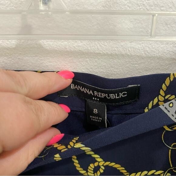 Banana Republic NWT Chain Print Satin Tank & Midi Skirt Set Old Money Chic - Picture 7 of 13